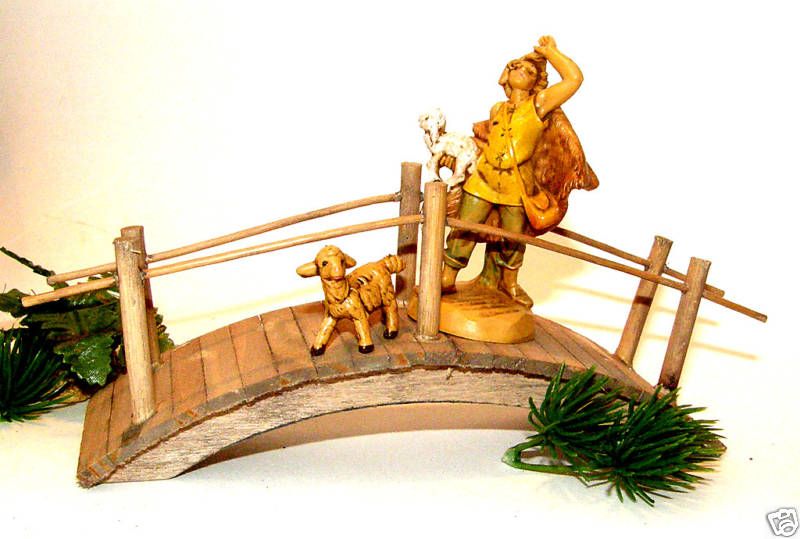 SCALE WOODEN BRIDGE USE W/ FONTANINI NATIVITY PUTZ  