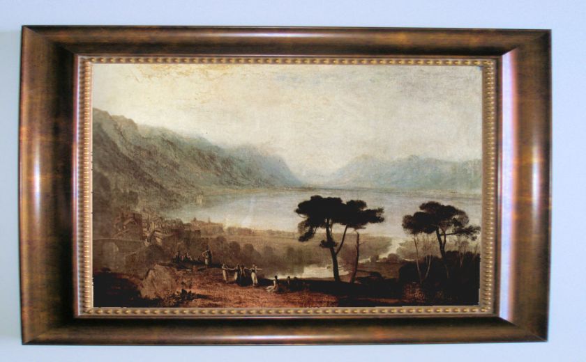 Joseph Turner The Geneva Lake seen from Montreux   Framed Giclee 