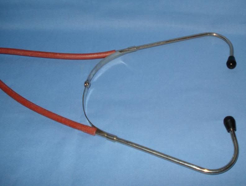 Vintage Doctor Bakelite Parts Stethoscope 60s  