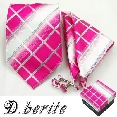 Brand New Mens Tie Neckties Hanky Cufflinks handkerchief set TZ86 
