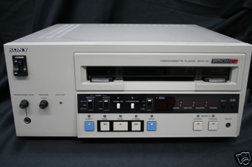 Sony BVW 22 Betacam SP Office Style Player  