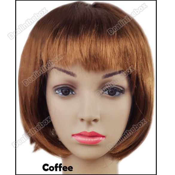 Wonderful Short Straight Cosplay Party Fancy Dress Fake Hair Wig 5 