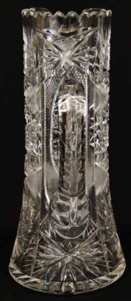 BEST Antique American Brilliant Cut Glass Crystal Tall Elegant 