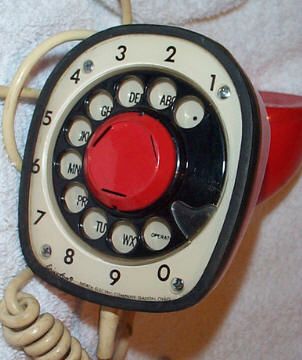 Mandarin Red Ericofon Telephone WOW  