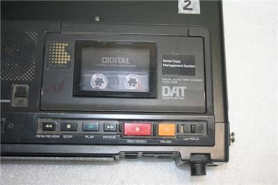 SONY TCD D10 DIGITAL AUDIO TAPE CORDER DAT Digital Audio Tape  