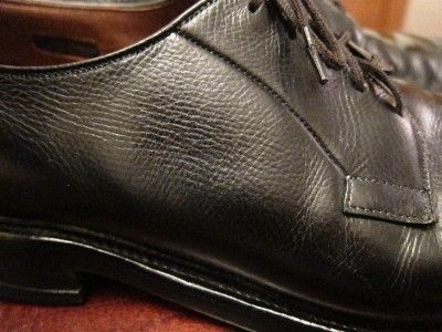 Vtg Allen Edmonds Leeds Mens Black Job Interview Oxford Dress Shoes Sz 