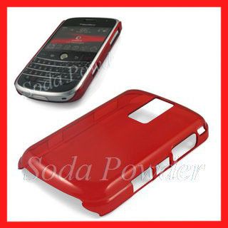 Clear Crystal Back Cover Case Blackberry Bold 9000 Red  