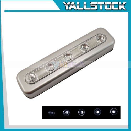 New Flash Mini 5 LED Powered Stick Tap Touch Lamp Light  