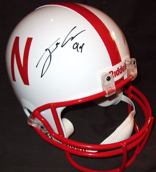 Jared Crick Prince Amukamara Signed Nebraska FS Helmet  