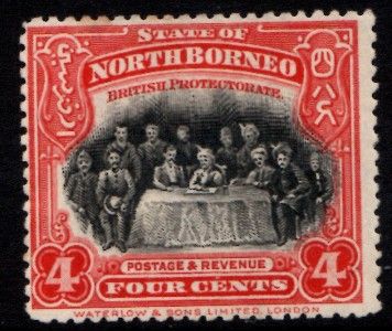 NORTH BORNEO 4c RED SULTAN OF SULA MINT GOOD CONDITION SEE SCANS 