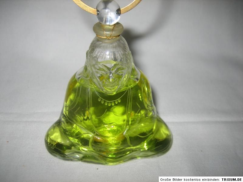 ANTIQUE 1920´ HOUBIGANT BOTTLE PERFUME BUDDHA BACCARAT  