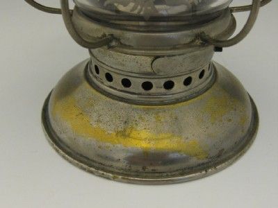 19C BRASS RAILROAD PRESENTATION CONDUCTORS LANTERN BY DIETZ ENGRAVED 