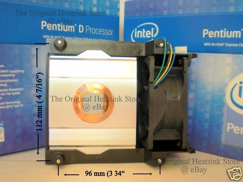 INTEL SOCKET LGA775 BTX HEATSINK FAN FOR PENTIUM CPUS  