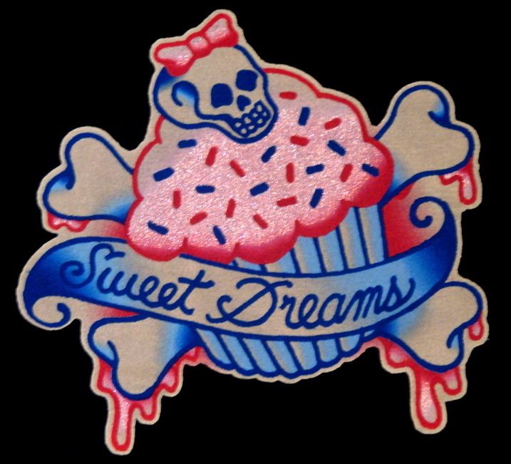   13 SHIRT ROCKABILLY SKULL CUPCAKE TATTOO PIN UP BURLESQUE RETRO  