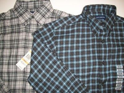   Plaid Flannel Shirts SMALL S John Ashford Button Down Collar  