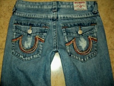   WOMENS JEANS WOODSTOCK 28X32 SEXY THICK STITCHED FLAP POCKETS  