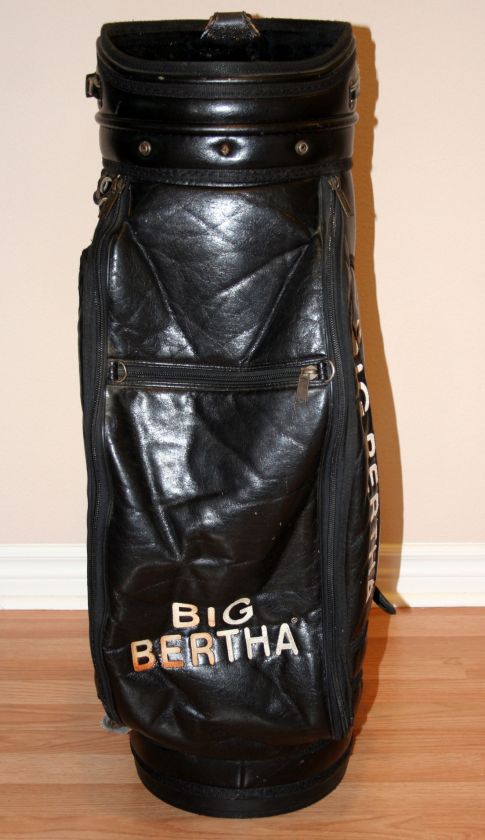 Callaway Golf Bag Cart Bag Tour Bag Black Leather  