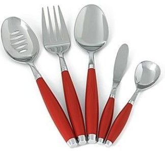 Fiesta ware Cambridge Five 5 Piece HOSTESS Set SCARLET  