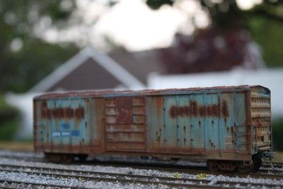 Exactrail Evans ex St. Lawrence 50 Box Car Custom Weathered HO  