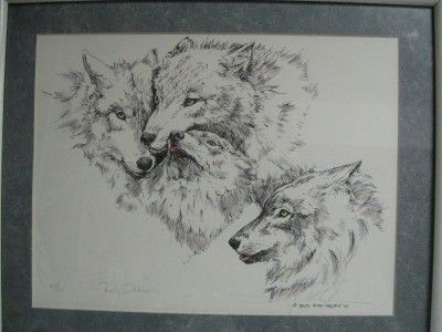 Lithograph Pen&Ink Signed Nancy Chein Eriksen 89 17x13  