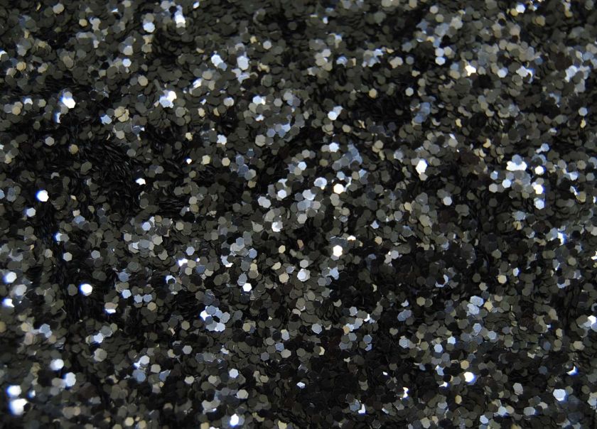 Lb Glitterex Black .040 Hexagon Cut Premium Poly Glitter Powder 