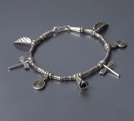 Hill Tribe ~ Traditional Motif Tribal Charm Bracelet  