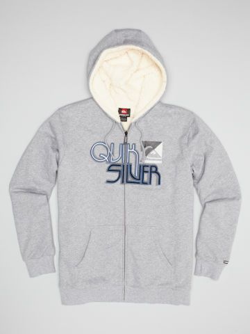 NEW MENS QUIKSILVER CARTER SWEATSHIRT HOODIE GREY LG  