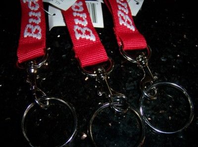 LANYARD BUDWEISER KEYCHAIN BEER HEAD STRAP KEY HOLDER  