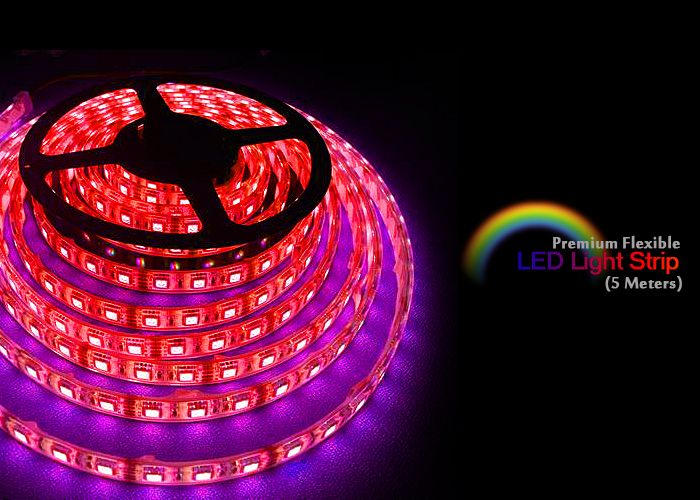 Multi Color LED Light Strip String Rope 5 Metrs 16 Feet Remote control 