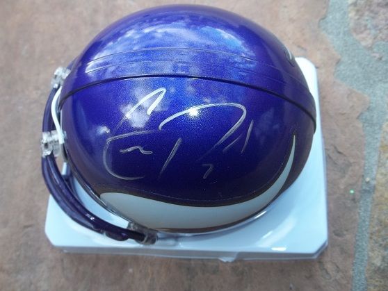 CHRISTIAN PONDER*SIGNED*AUTOGRAPHED*MINNESOTA*VIKINGS*MINI*HELMET 