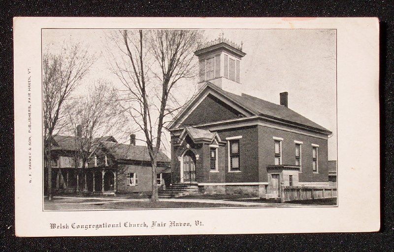 1900s Welsh Congregational Church Parker Fair Haven VT  