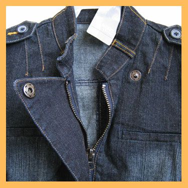 New Denim Jean Shrug Short Jacket Womens PM Petite NWT  