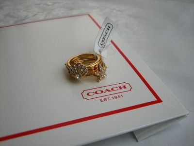 COACH Beach Ring Set 95602 Size 6  