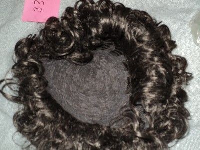 Adult Short Curly Dark Brown Street Quality Wig by Junee Fashion for 