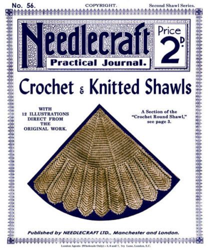 Needlecraft #56 c1906 Crochet & Knitting Shawl Patterns  