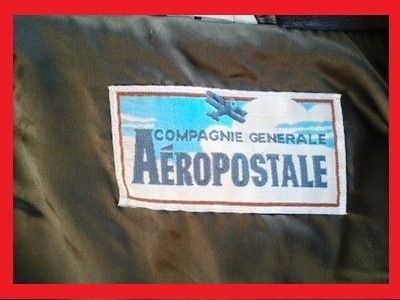 VINTAGE A 2 LEATHER AEROPOSTALE AVIATOR AIR FLIGHT BOMBER COAT JACKET 