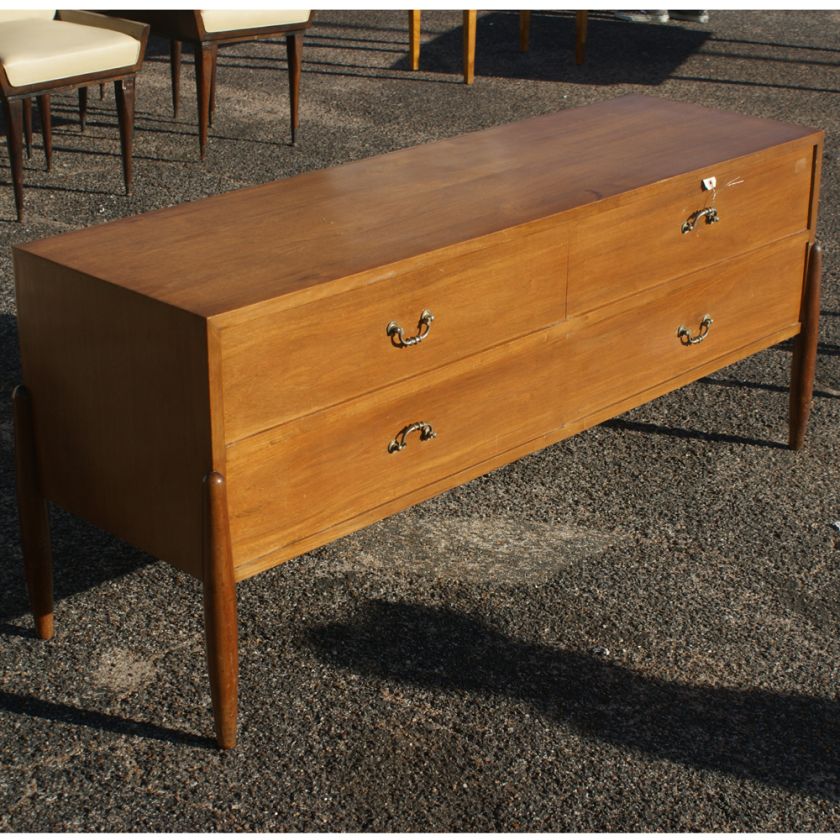 59 Mid Century Modern Danish Walnut Cabinet Dresser  