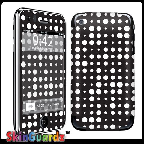 POLKA DOT DECAL SKIN TO COVER IPHONE 3G 3GS CASE  