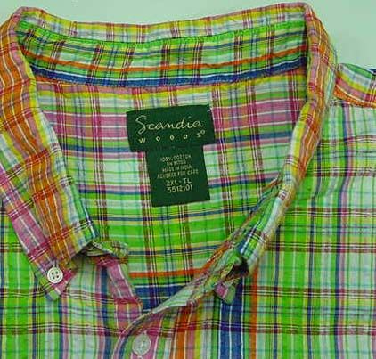 SCANDIA WOODS PLAID Button Down SHIRT Sz Mens 2XL XXL  