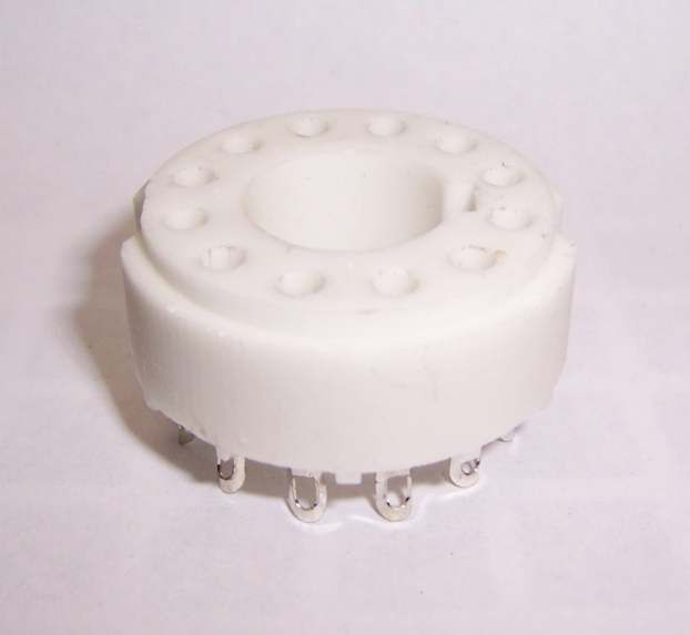 NEW 12 PIN DUODECAL B12A TUBE SOCKET FOR CRT / PMT ETC  