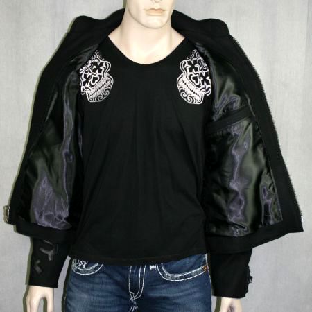 King Baby Studios WOOL Jacket Lamb leather 925 silver  