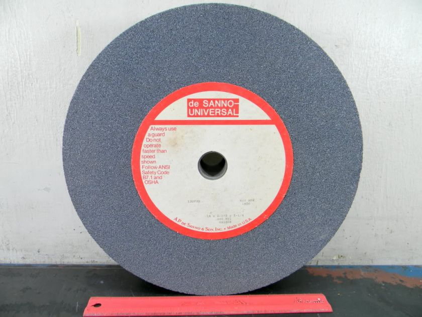 DE SANNO RADIAC GRINDING WHEEL BENCH GRINDER 14X2.5  