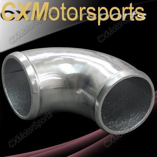 Cast Aluminum 90 Degree Elbow Pipe Turbo Polished  