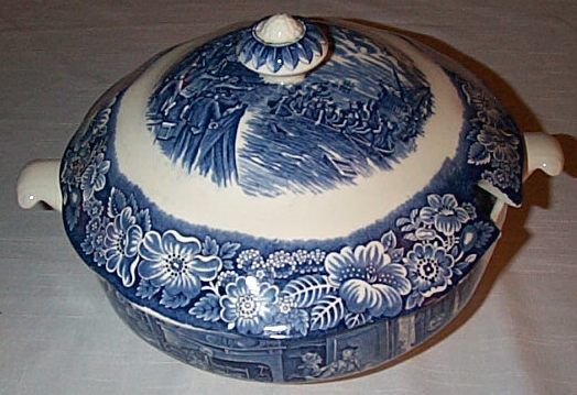 Liberty Blue DECLARATION OF INDEPENDECE Soup Tureen  