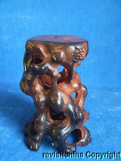 Unique Excellent Rosewood Wood Root Stand  