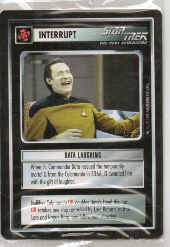 DECIPHER STAR TREK NEXT GEN CCG PROMO INTERRUPT  