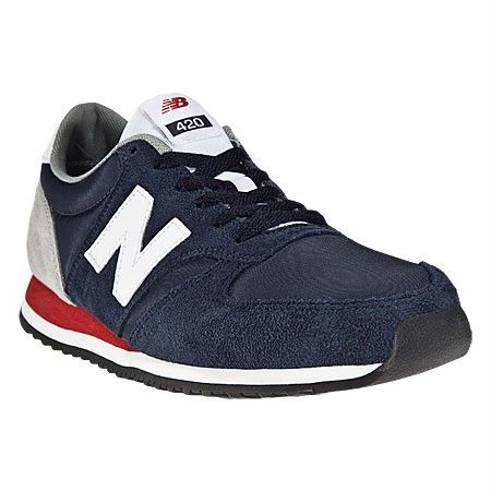 New Balance Mens Vintage Retro U420 Running Shoes Blue Grey Red 