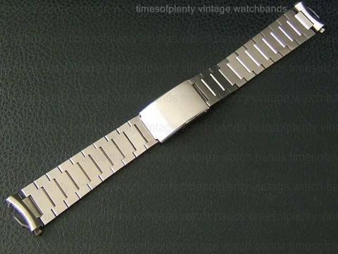 NOS Lenox 17mm Stainless Solid Link Deploy Watch Band  