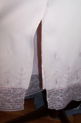 TALBOTS Pure Silk Long SKIRT Short Sleeve TOP Embroidery Set 16 18 XL 