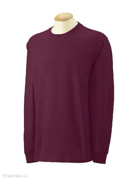 New Gildan Mens Cotton L/S T Shirt  Sizes 2XL+ & Color  